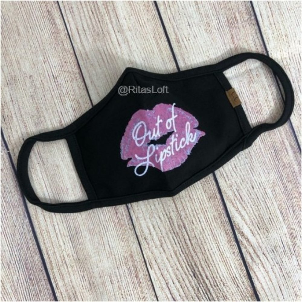 Out Of Lipstick Cloth Face Mask